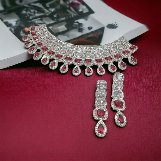 Neckless Set in Red | Premium Piece