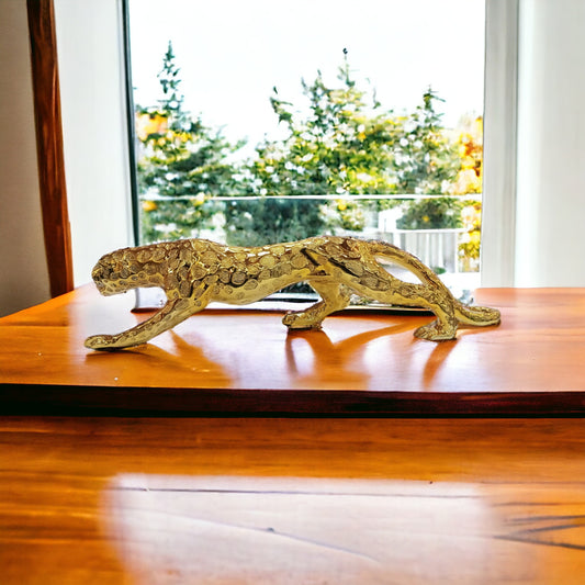 Golden Leopard | Premium Resin Decor Item