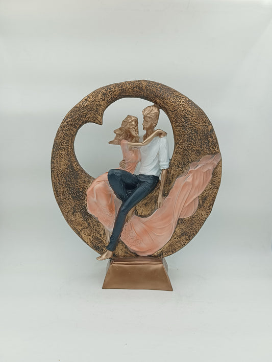 Couple - Couple Sitting on Moon, Romantic Pose